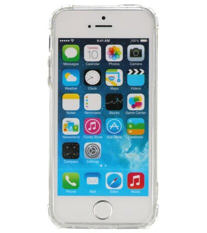 Schokbestendig TPU hoesje voor iPhone 5 Transparant