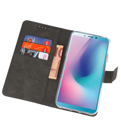 Wallet Cases Hoesje voor Samsung Galaxy A6s Wit