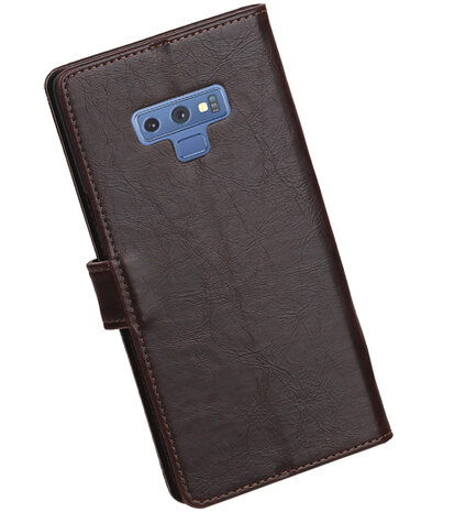 Hoesje voor Galaxy Note 9 Pull-Up Booktype Mocca
