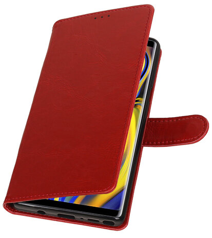 Hoesje voor Galaxy Note 9 Pull-Up Booktype Rood