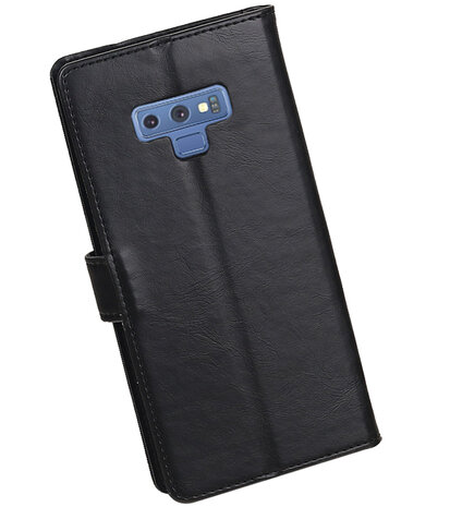 Hoesje voor Galaxy Note 9 Pull-Up Booktype Zwart