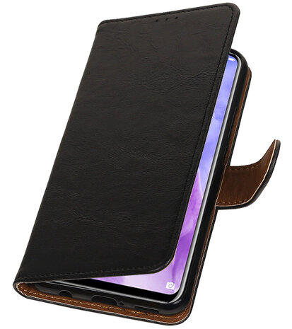 Hoesje voor Huawei Nova 3 Pull-Up Booktype Zwart