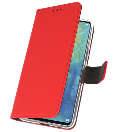 Wallet Cases Hoesje voor Huawei Mate 20 X Rood