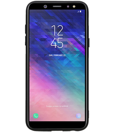 Hexagon Hard Case voor Samsung Galaxy A6 2018 Blauw