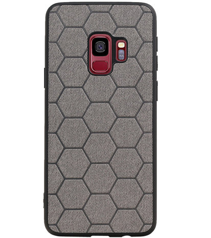 Hexagon Hard Case voor Samsung Galaxy S9 Grijs