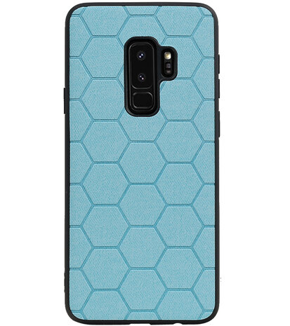 Hexagon Hard Case voor Samsung Galaxy S9 Plus Blauw