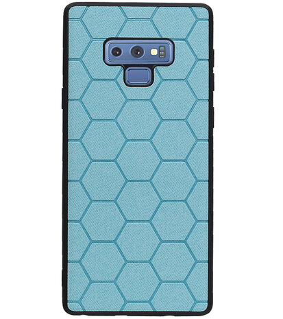 Hexagon Hard Case voor Samsung Galaxy Note 9 Blauw