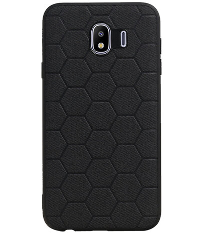Hexagon Hard Case voor Samsung Galaxy J4 Zwart