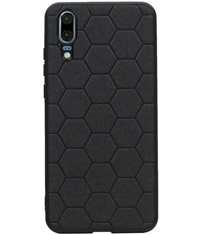 Hexagon Hard Case voor Huawei P20 Zwart
