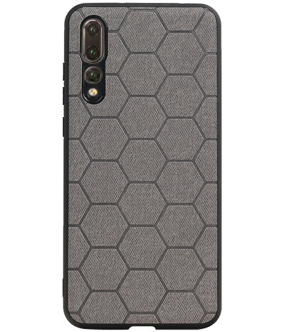 Hexagon Hard Case voor Huawei P20 Pro Grijs