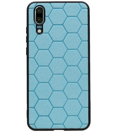 Hexagon Hard Case voor Huawei Mate 20 Blauw