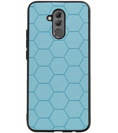 Hexagon Hard Case voor Huawei Mate 20 Lite Blauw