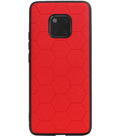 Hexagon Hard Case voor Huawei Mate 20 Pro Rood