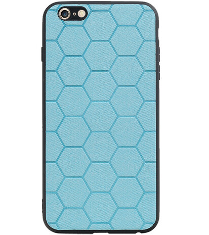 Hexagon Hard Case voor iPhone 6 Plus / 6s Plus Blauw
