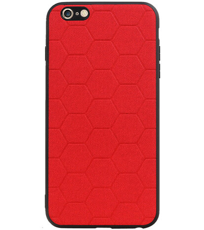 Hexagon Hard Case voor iPhone 6 Plus / 6s Plus Rood