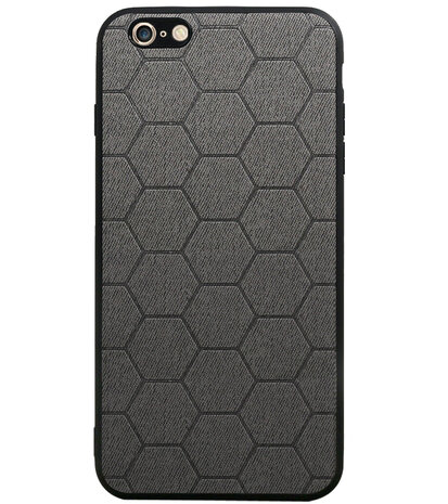 Hexagon Hard Case voor iPhone 6 Plus / 6s Plus Grijs