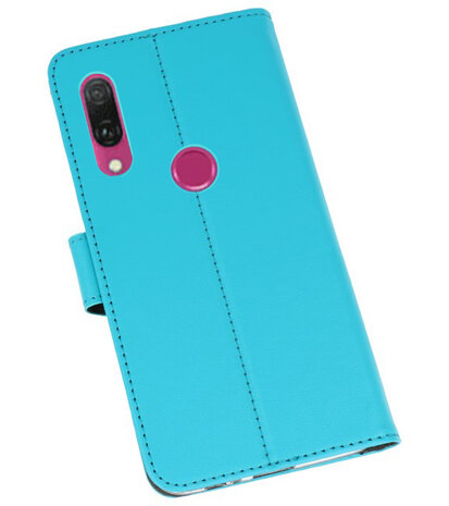 Wallet Cases Hoesje voor Huawei Y9 2019 Blauw