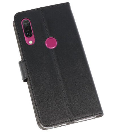 Wallet Cases Hoesje voor Huawei Y9 2019 Zwart