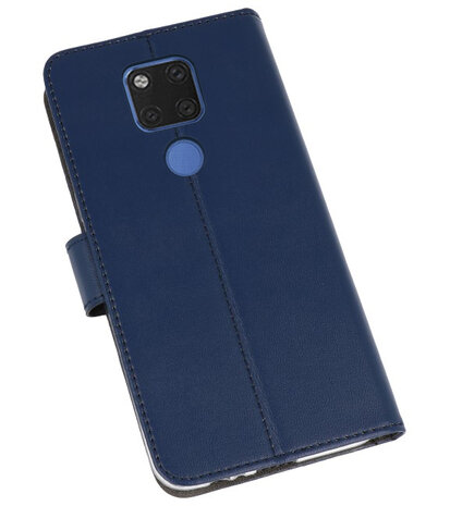 Wallet Cases Hoesje voor Huawei Mate 20 X Navy