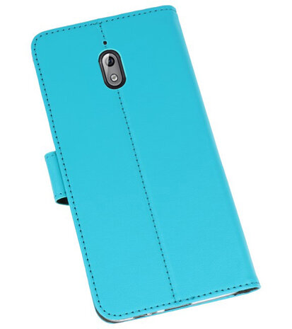 Wallet Cases Hoesje voor Nokia 3.1 Blauw