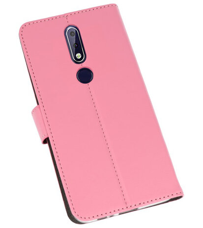 Wallet Cases Hoesje voor Nokia 3.1 Plus Roze