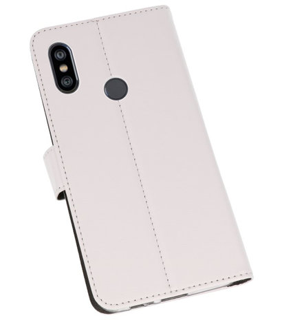 Wallet Cases Hoesje voor XiaoMi Redmi Note 6 Pro Wit