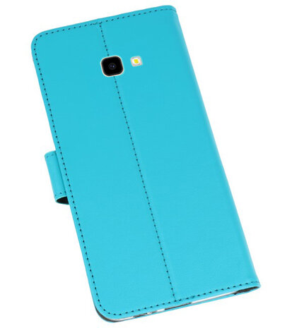 Wallet Cases Hoesje voor Galaxy J4 Plus Blauw