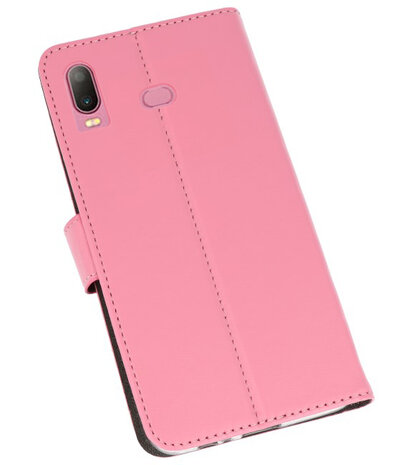 Wallet Cases Hoesje voor Samsung Galaxy A6s Roze