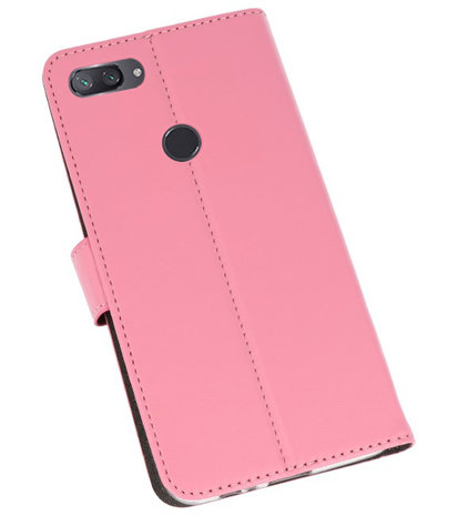 Wallet Cases Hoesje voor XiaoMi Mi 8 Lite Roze