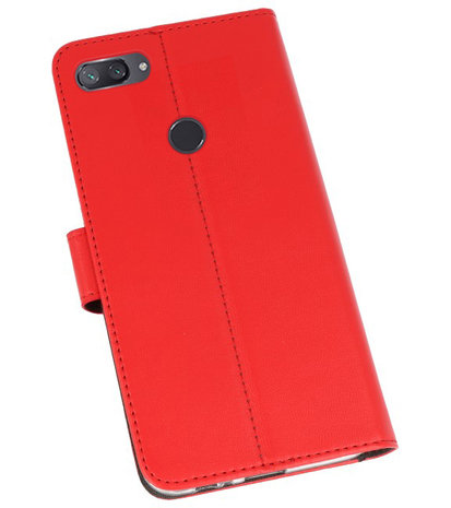 Wallet Cases Hoesje voor XiaoMi Mi 8 Lite Rood