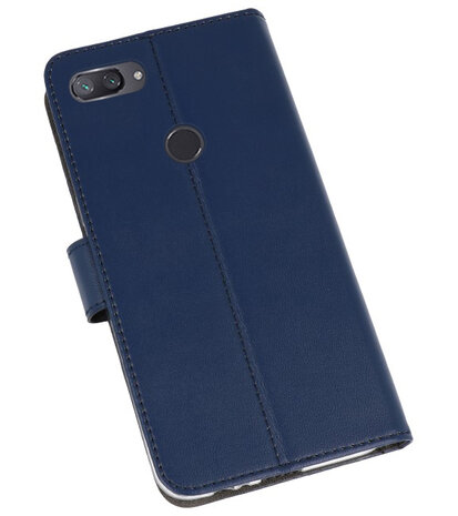 Wallet Cases Hoesje voor XiaoMi Mi 8 Lite Navy