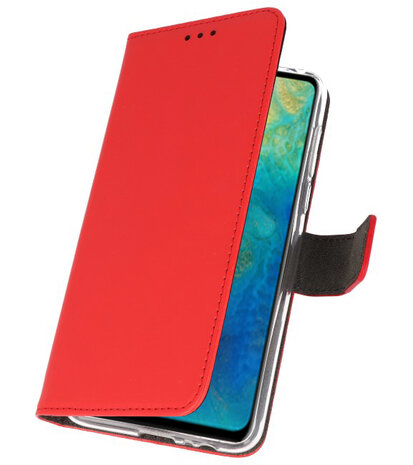 Wallet Cases Hoesje voor Huawei Mate 20 Rood