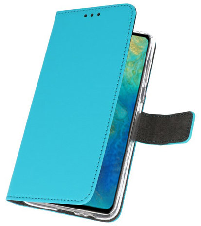 Wallet Cases Hoesje voor Huawei Mate 20 Blauw