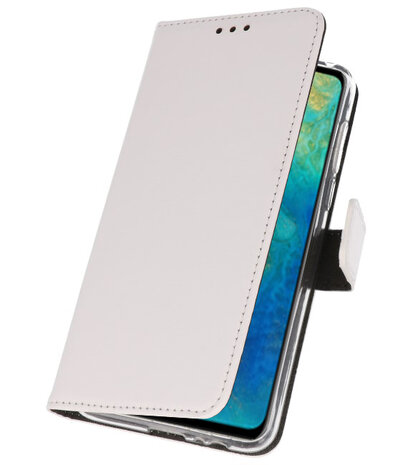 Wallet Cases Hoesje voor Huawei Mate 20 Wit
