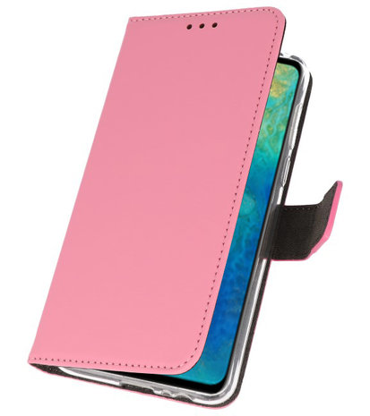 Wallet Cases Hoesje voor Huawei Mate 20 Roze
