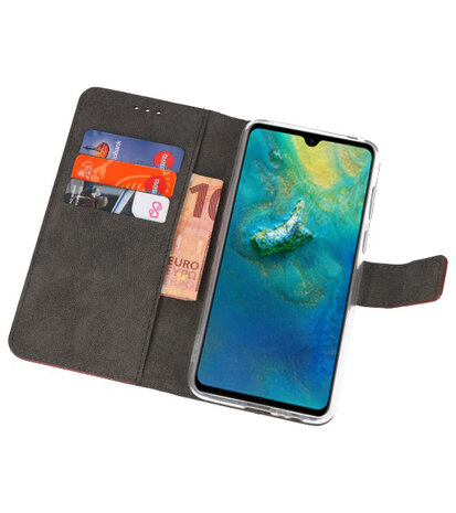 Wallet Cases Hoesje voor Huawei Mate 20 Bruin