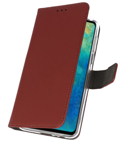 Wallet Cases Hoesje voor Huawei Mate 20 Bruin