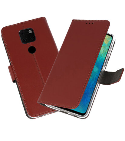 Wallet Cases Hoesje voor Huawei Mate 20 Bruin