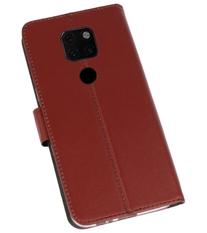 Wallet Cases Hoesje voor Huawei Mate 20 Bruin