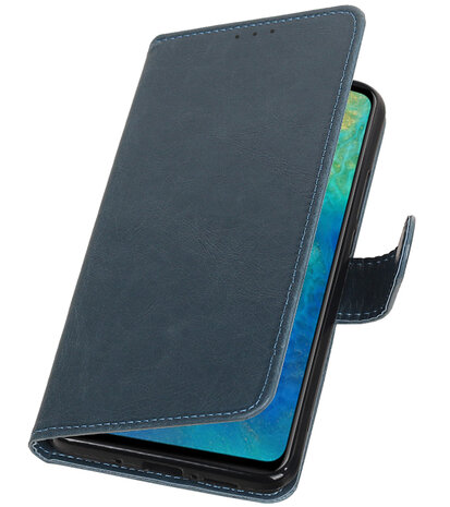 Hoesje voor Huawei Mate 20 Pull-Up Booktype Blauw