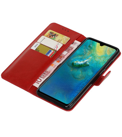 Hoesje voor Huawei Mate 20 Pull-Up Booktype Rood
