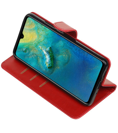 Hoesje voor Huawei Mate 20 Pull-Up Booktype Rood