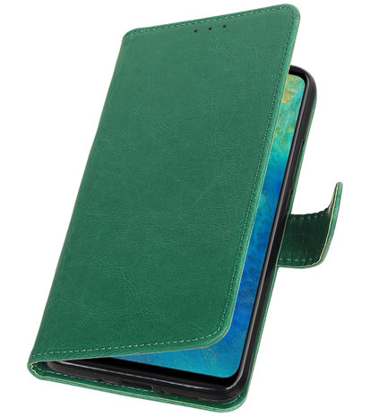 Hoesje voor Huawei Mate 20 Pull-Up Booktype Groen