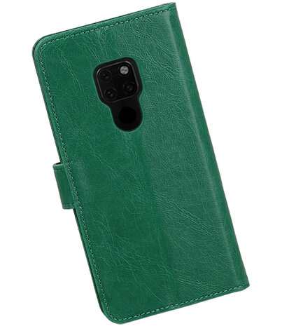 Hoesje voor Huawei Mate 20 Pull-Up Booktype Groen