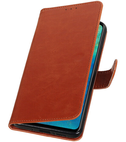 Hoesje voor Huawei Mate 20 Pull-Up Booktype Bruin