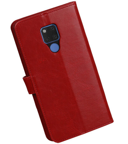 Hoesje voor Huawei Mate 20 X Pull-Up Booktype Rood