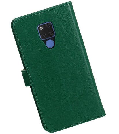 Hoesje voor Huawei Mate 20 X Pull-Up Booktype Groen