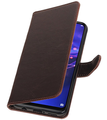 Hoesje voor Huawei Mate 20 Lite Pull-Up Booktype Mocca