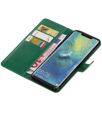 Hoesje voor Huawei Mate 20 Pro Pull-Up Booktype Groen