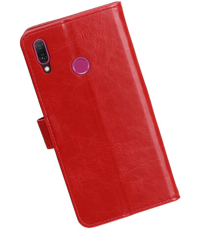 Hoesje voor Huawei Y9 2019 Pull-Up Booktype Rood